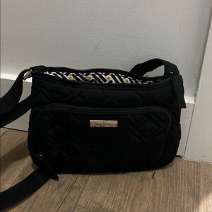 Vera Bradley Black Quilted Crossbody Bag